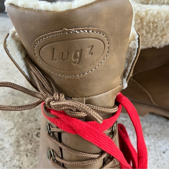 NWT Lugz Grotto Fleece Lined Slip Resistant Brown Work Boots 9.5 - Picture 8 of 11